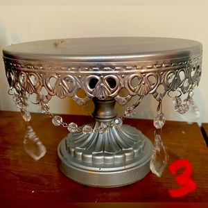 Opulent, treasures, cake stand, silver